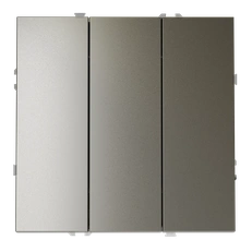 Изображение Выключатель встраиваемый VOLTUM S70 трехклавишный 10А, (шелк)